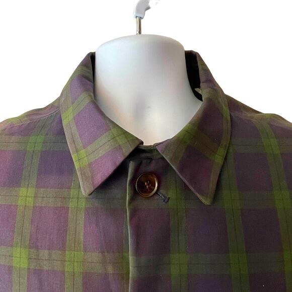 GANT Rugger Cotton Plaid Car Coat Size Small - Picture 3 of 13